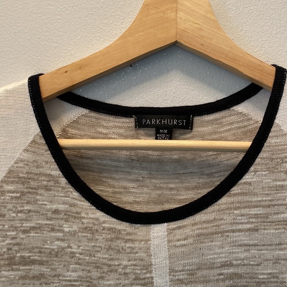 25. Parkhurst | M | Neutral colour block short sleeve dress - Picture 4 of 6